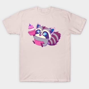 Raccon Cupcake T-Shirt